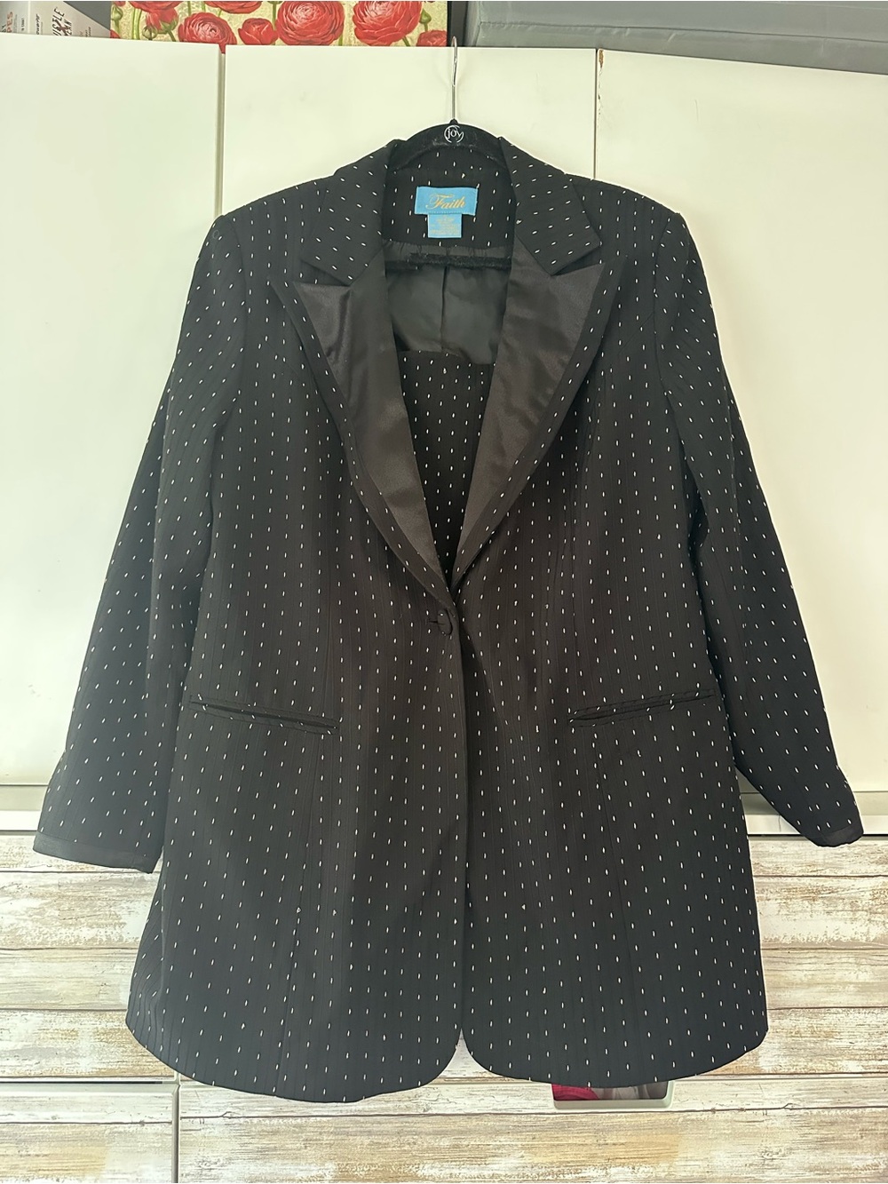 ✨ Vintage Y2K Faith Blazer Jacket Faux Layered Dickey Size 16